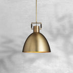 Domavel Metal Dome Pendant, 10/14/18 Inch, view 2