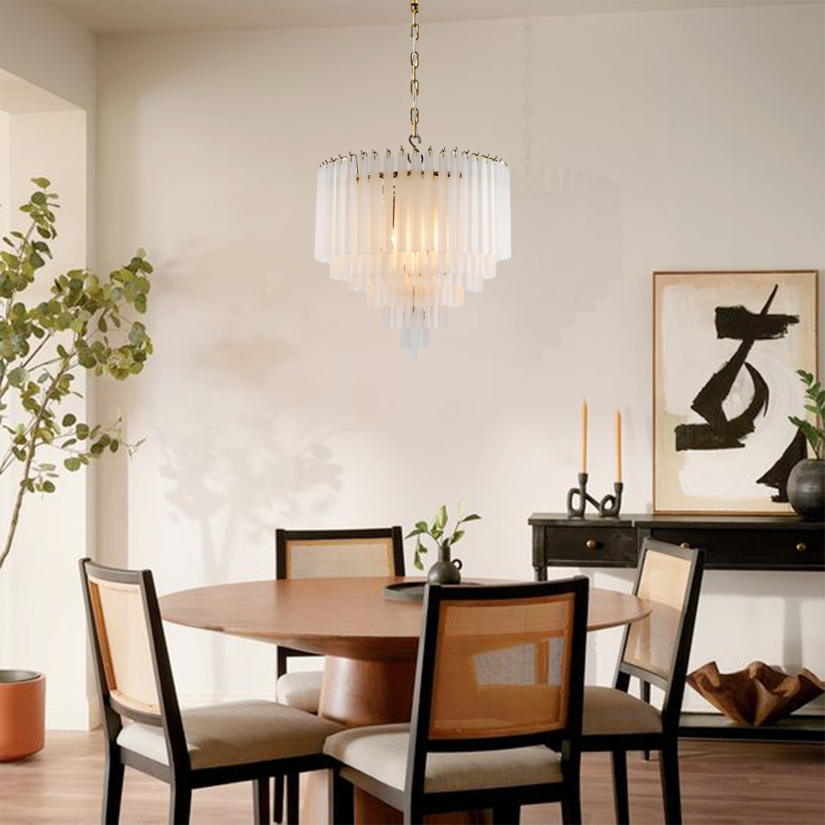 Orlavine Three-Tier Round Chandelier, 24 Inch, view 2