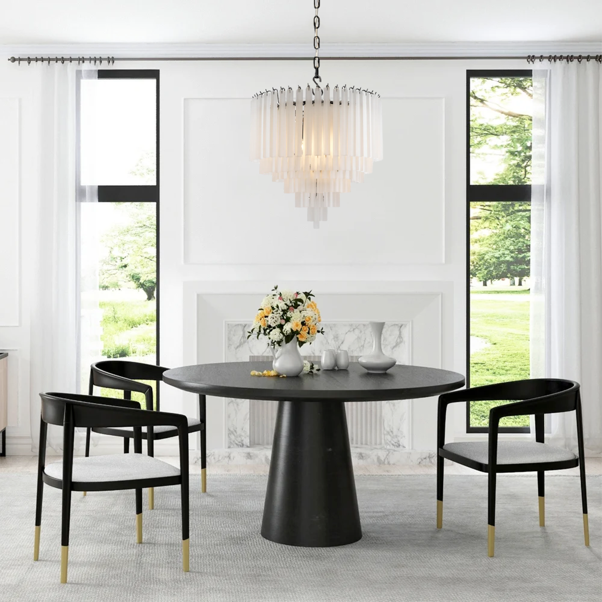 Orlavine Three-Tier Round Chandelier, 24 Inch, view 4