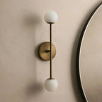 Gemmelle Double Alabaster Wall Sconce, view 2