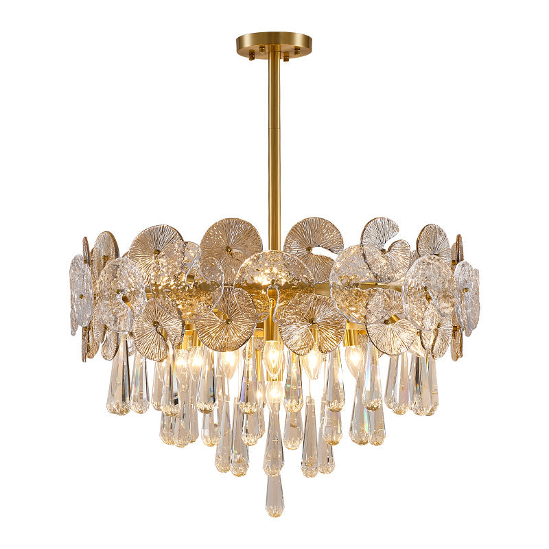 Aurivelle Copper & Crystal Chandelier, view 3