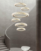 Elunara Cascading Crystal Ring Chandelier, view 18