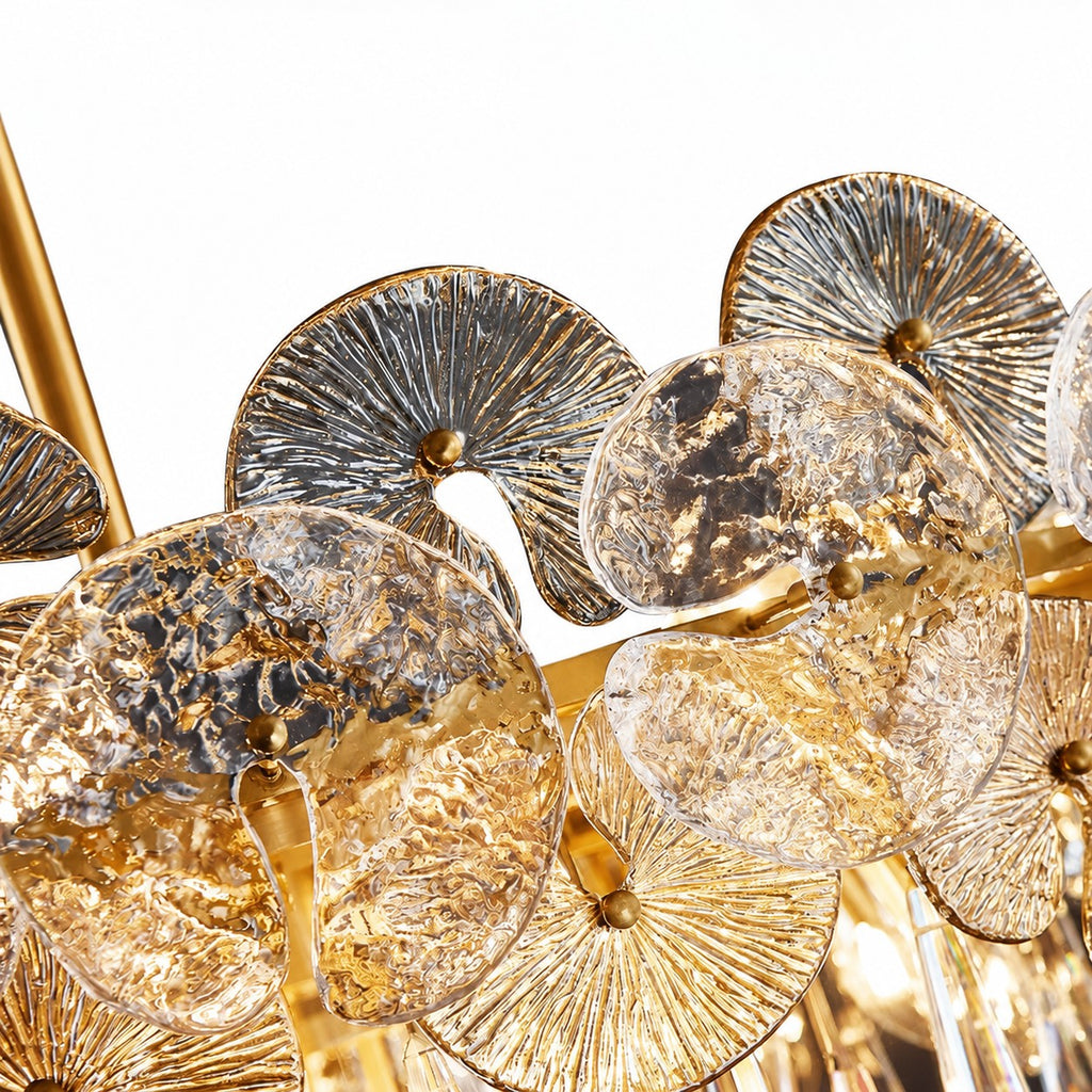 Aurivelle Copper & Crystal Chandelier