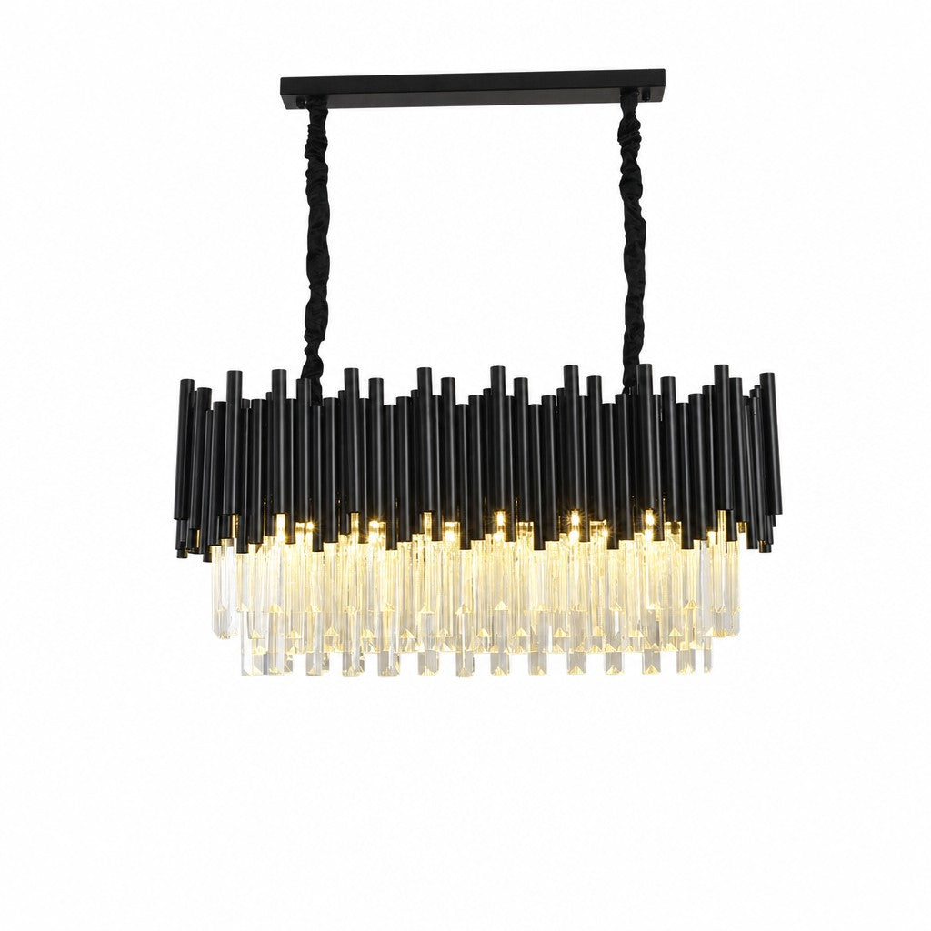 Noirelle Linear Crystal Chandelier