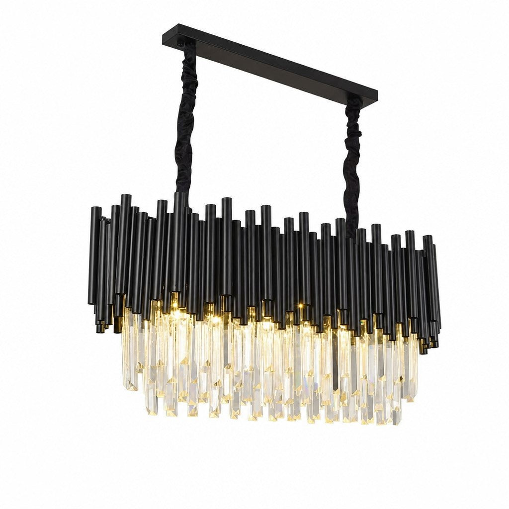 Noirelle Linear Crystal Chandelier