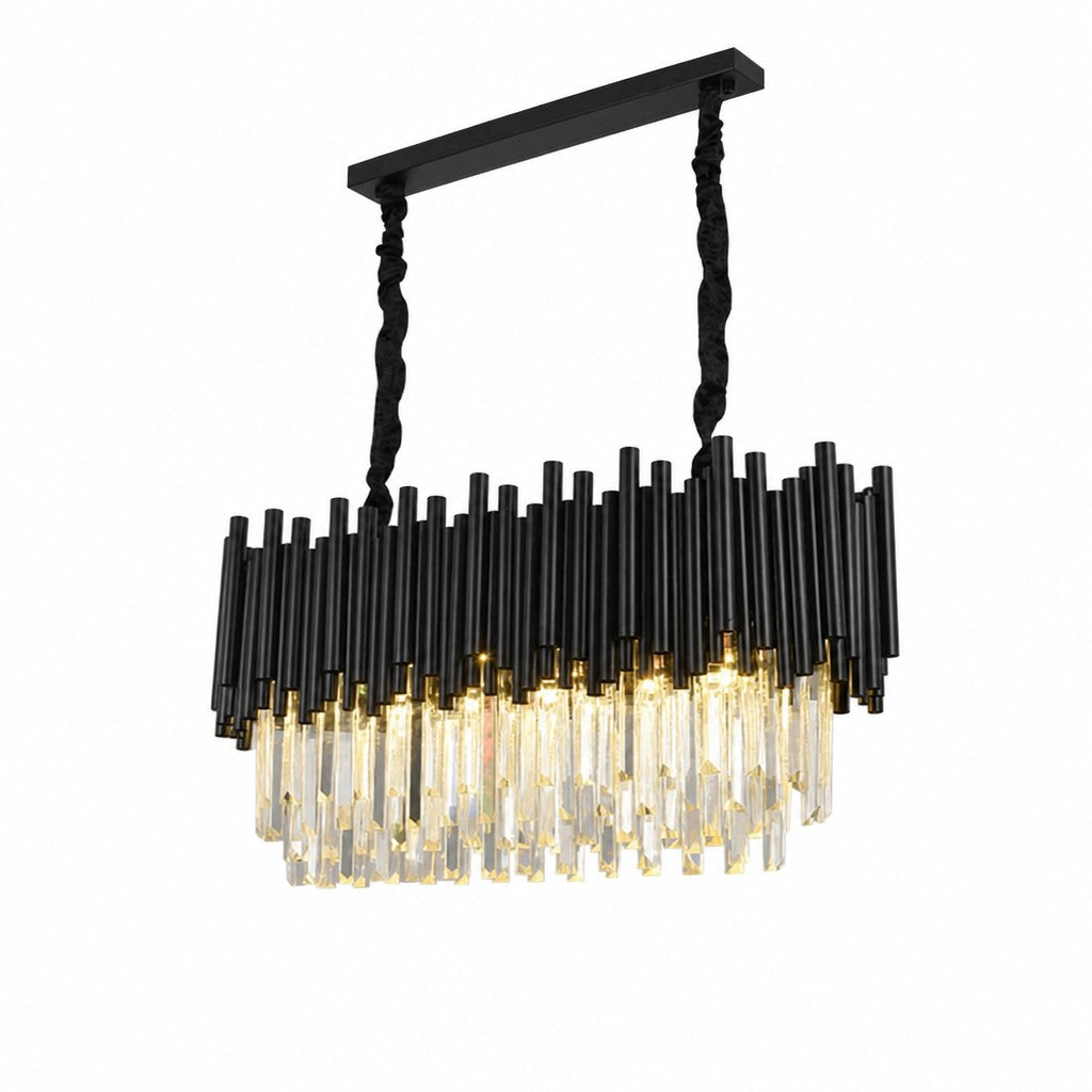 Noirelle Linear Crystal Chandelier