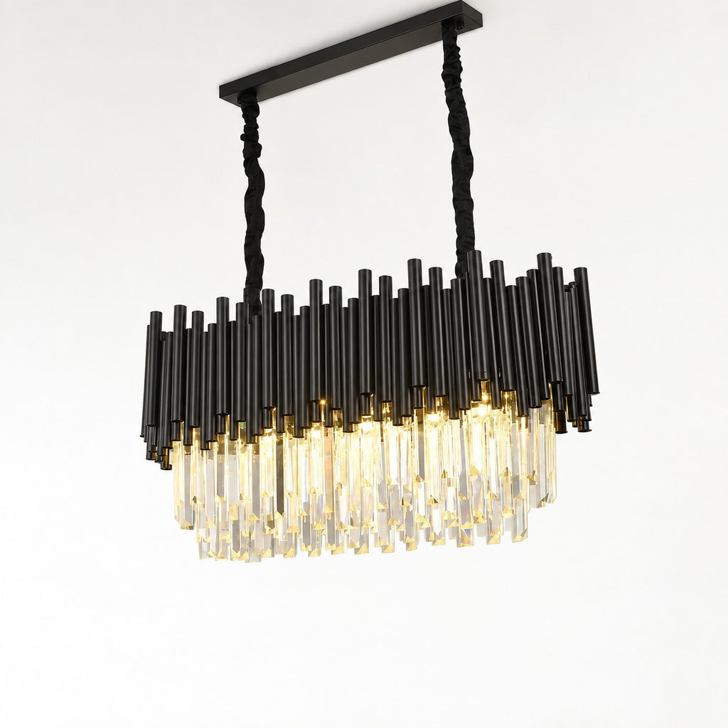 Noirelle Linear Crystal Chandelier