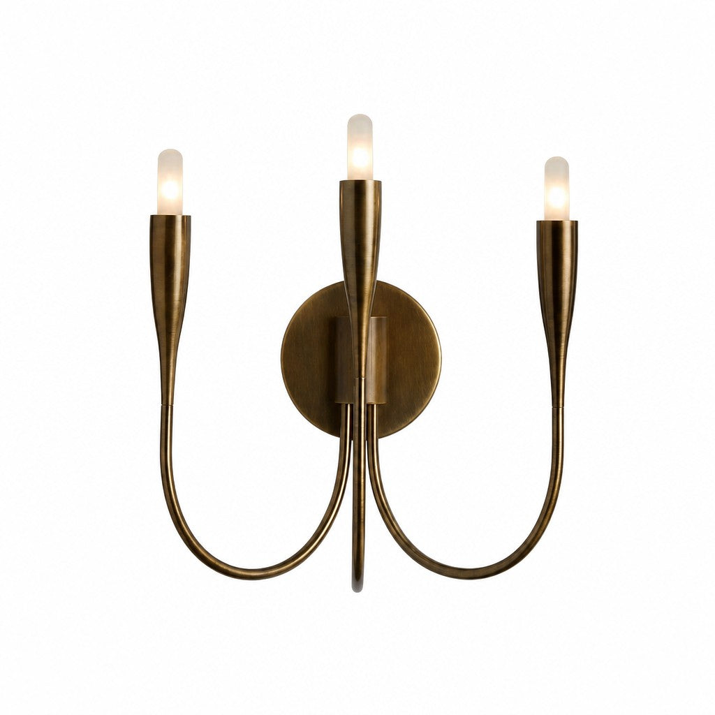 Candrova Three-Light Candelabra Sconce