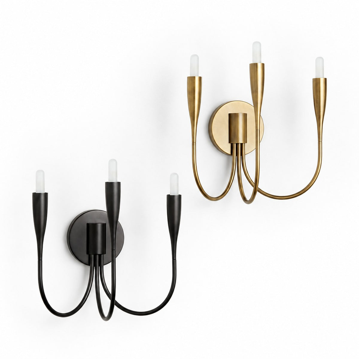 Candrova Three-Light Candelabra Sconce