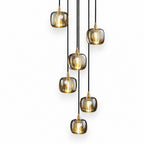 Cascelle Glass Globe Staircase Pendant