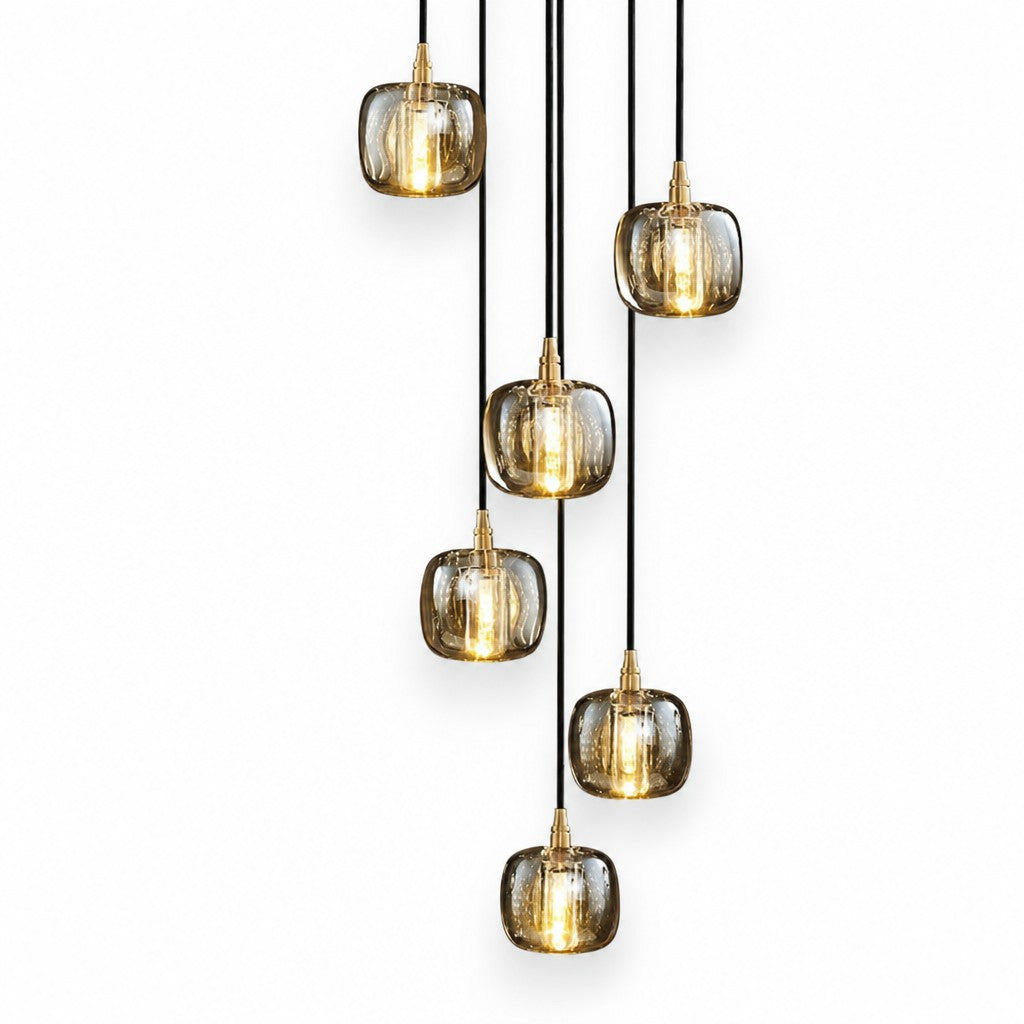 Cascelle Glass Globe Staircase Pendant