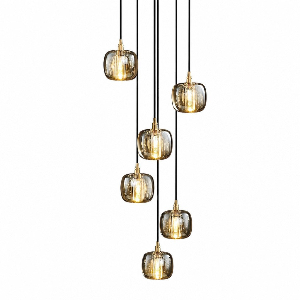 Cascelle Glass Globe Staircase Pendant