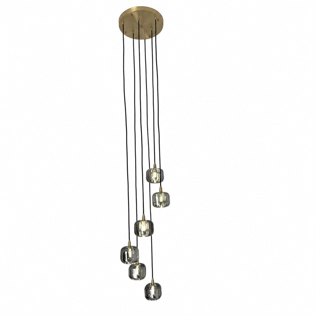 Cascelle Glass Globe Staircase Pendant