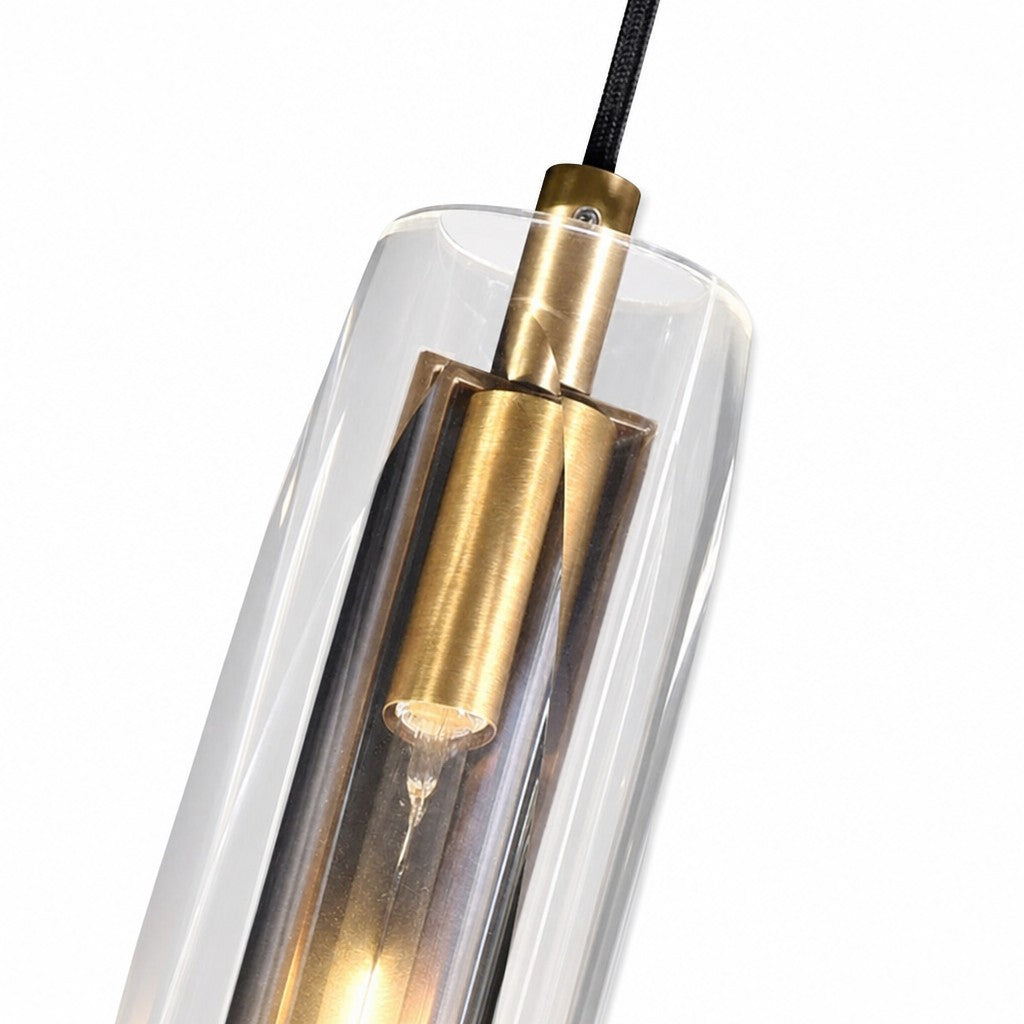 Lustrelle Crystal Drop Wall Sconce, Brass