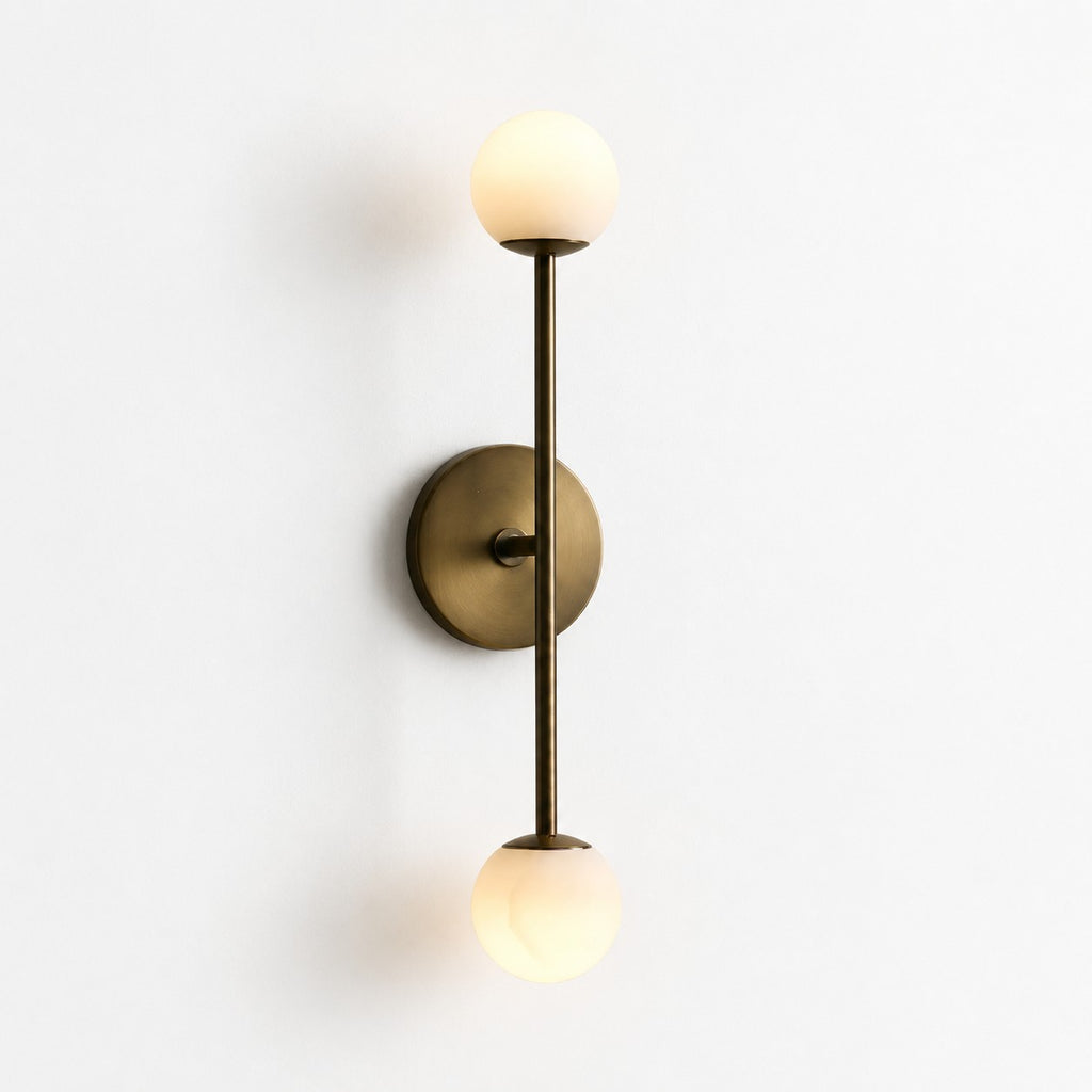 Gemmelle Double Alabaster Wall Sconce