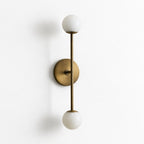 Gemmelle Double Alabaster Wall Sconce