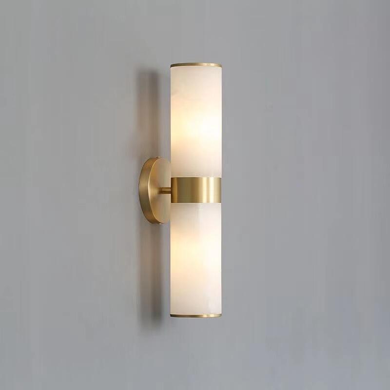 Linessa Linear Alabaster Wall Sconce, Brass