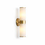 Linessa Linear Alabaster Wall Sconce, Brass